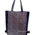 China Wholesale Leopard Print Promtional PVC Printing Shopping bag Tote Bag Handbag for Fashion Lady